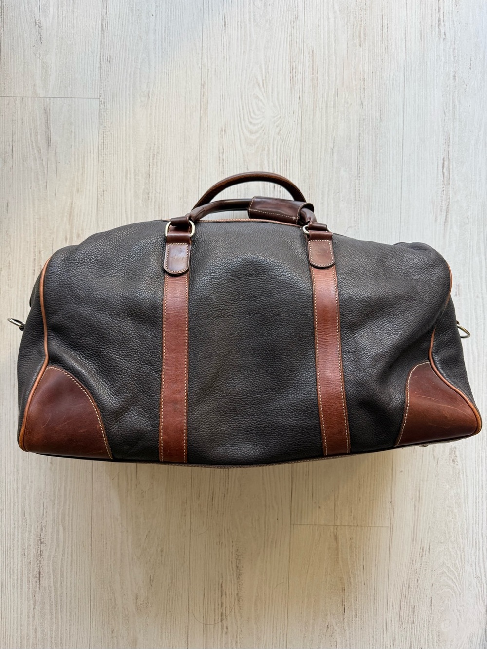✨VINTAGE✨ Roots Small Banff Bag - Black/Brown Trim - Made in Canada